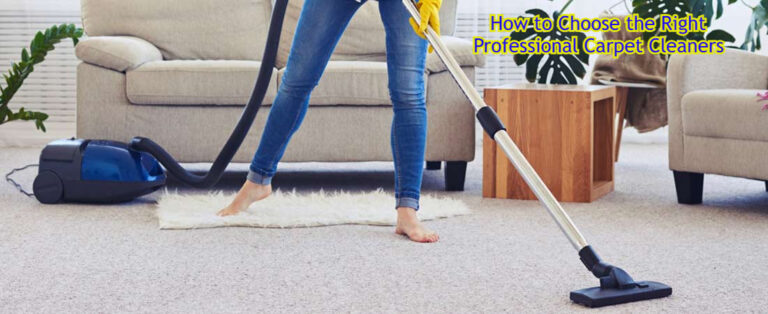 How to Choose the Right Professional Carpet Cleaners