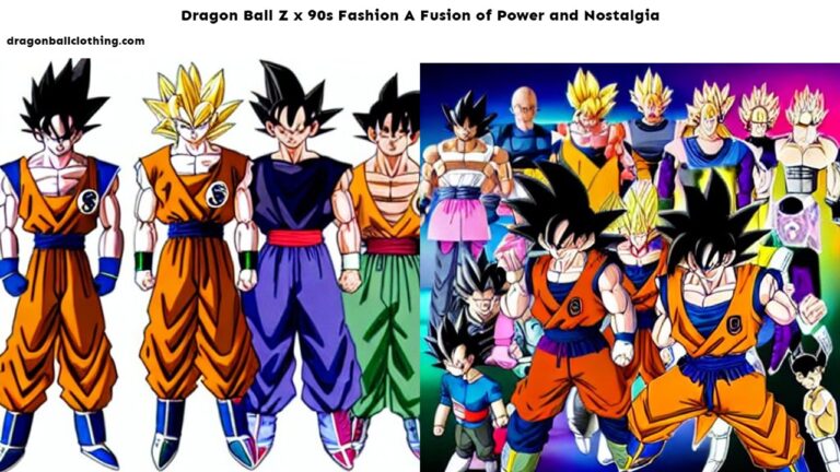 Dragon Ball Z 90s Fashion A Fusion of Power and Nostalgia