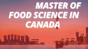 Master in Food Science in Canada