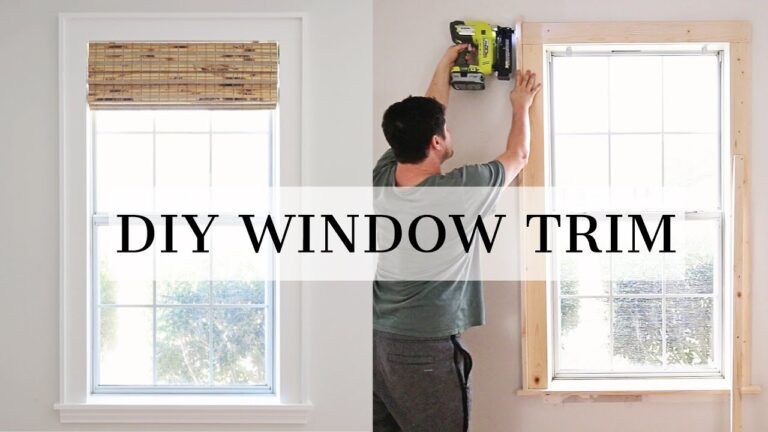 How To Mould Your Own Window Moulding