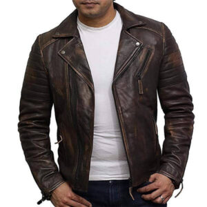 men-brown-leather-jacket